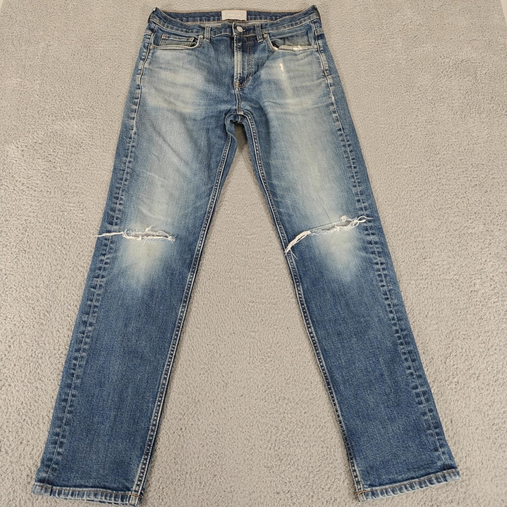 Everlane Men's Straight Blue Jeans